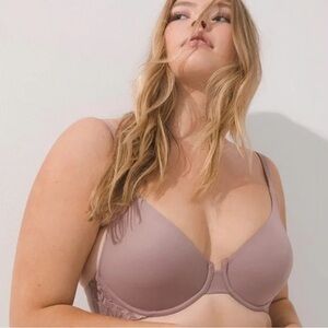 Soma Intimates Embraceable Unlined Perfect‎ Coverage French Mauve Bra Size 32DD